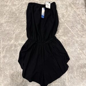 Calvin Klein Black Strapless Jumpsuit